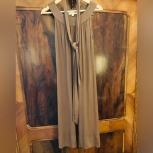 Drapery Knit MIDI Dress -Light Brown